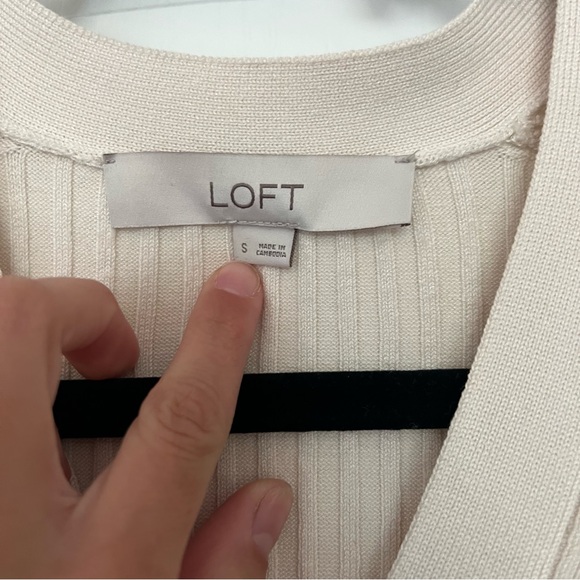 Loft cream button up blouse - Picture 5 of 6